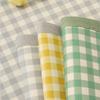 Fresh Plaid Summer Ice Silk Rattan Sofa Seat Cushion for Summer Summer Universal Non-Slip Cover Cloth