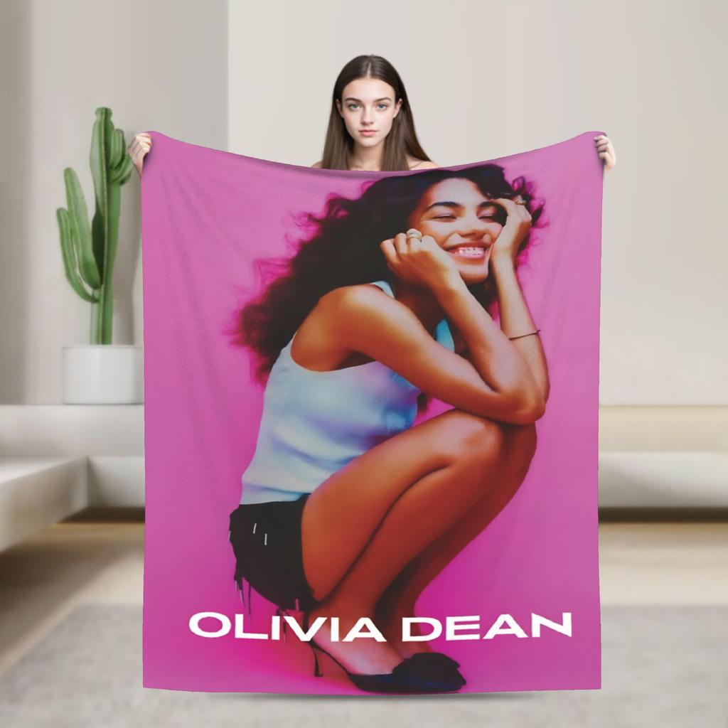 Singer Olivia Dean Blanket Multi-size Warm Cozy Fluffy  Throw Blankets for Couch Sofa and Bed