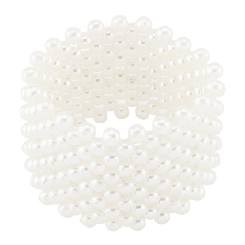 Faux Pearls Accessory Multipurpose Wear Resists Tarnish Cuff Bracelet Elegant Work and Party Wear Wristchain