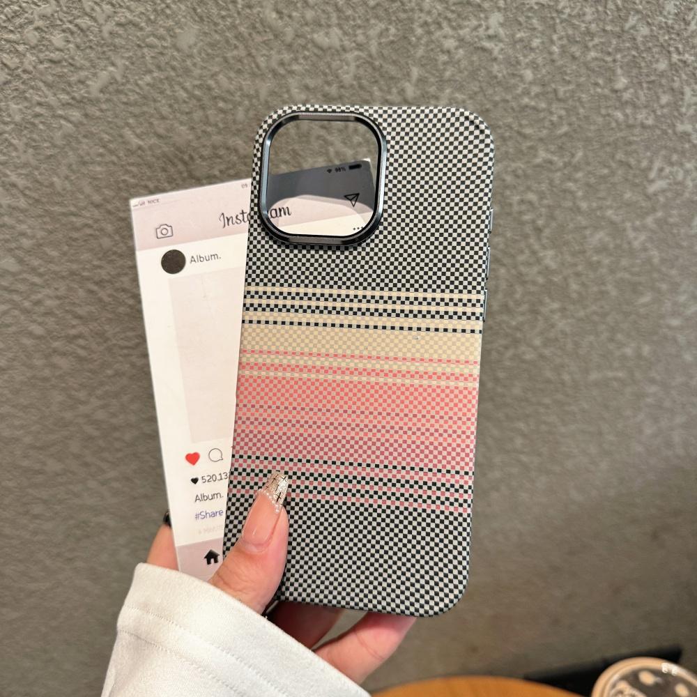 Carbon Fiber PC Armor For Magsafe Case For iPhone 17 Air 16 15 14 Plus 13 12 Pro Max 11 Magnetic Wireless Charging Cover