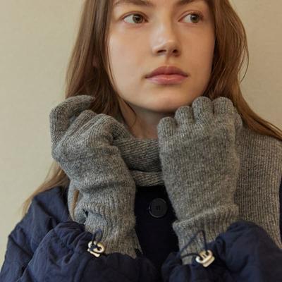 Atempo WOLLSTRICKHANDSCHUHE_grau