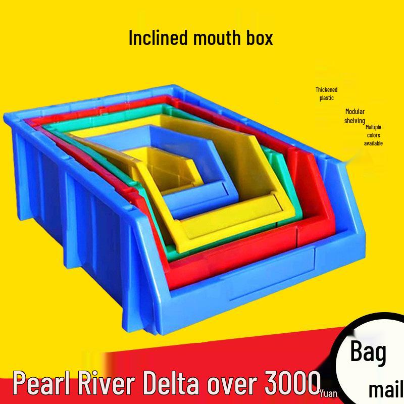 Reinforced Plastic Storage Box Without Lid - Multi-purpose Shelf and Component Organizer