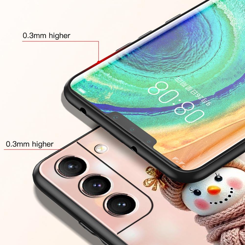 Christmas Snowman Phone Case for Samsung Galaxy S26 S25 S24 S23 S22 S20 S21 FE Ultra S25 Edge Plus 5G Soft TPU Cover Fundas Bags