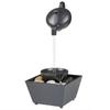 Floating Teapot Water Fountain Ornament USB 5V Battery Power Supply Tabletop Waterfall Decoration with LED Lights Stones