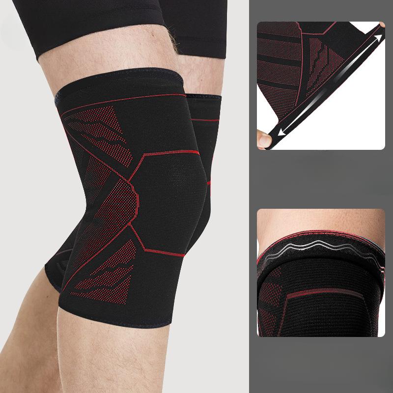 

Спортивные наколенники, профессиональные силиконовые нескользящие наколенники для бега, ультратонкая высокоэластичная баскетбольная скакалка, тонкая секция L