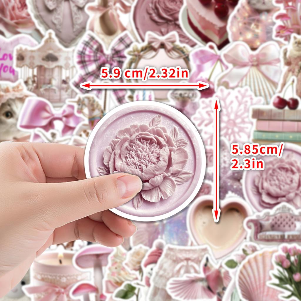 1050 Stück Rosa Ins-Stil Cartoon Kreative Graffiti Aufkleber DIY Wasserbecher Skateboard Laptop Koffer Wasserdichter Aufkleber Kinderspielzeug
