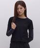 Ebeulisi Dot Patch Layered Long Sleeve (Black)