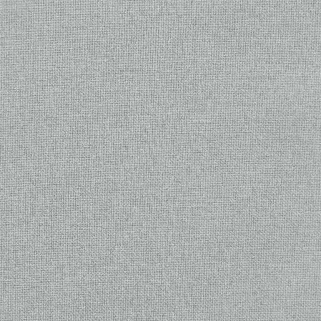 Low Back Chair Cushions 6 Pcs Light Grey Melange 100 X 50 X 4 Cm Fabric