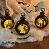 Pumpkin Lanterns Portable Small Wind Lanterns Night Lights Candlestick Lamps Festival Gifts for Kindergarten Children