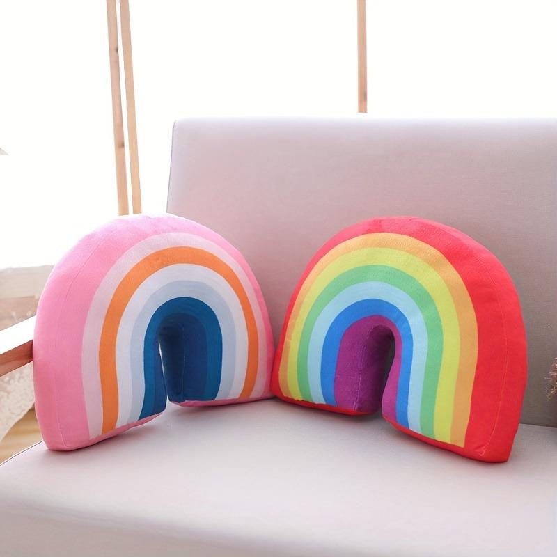 1pcs Large Rainbow Arch Pillow Plush Sofa Bed Car Throw Cushion for Home Office Decor PP Cotton Filling