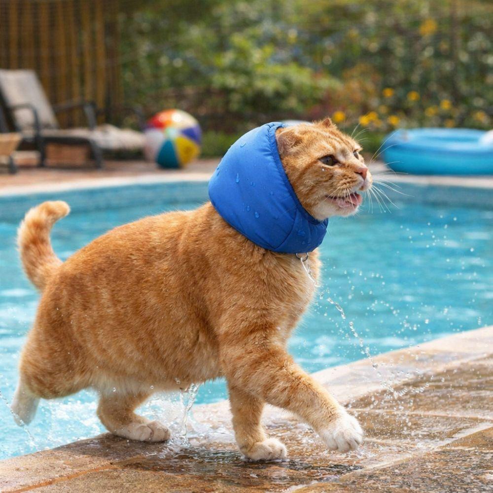 Noise Reduction Dog Ear Muffs Hearing Protection Pet Bathing Cap Pet Calming Hood  Force Dry