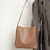 Bucket Bag for Women Large Capacity Genuine Leather Bag 2025 New Model Single Shoulder Crossbody Bag Versatile Commuter Tote High-end Niche