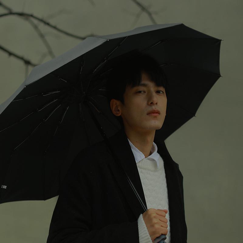 Новый автоматический зонт для мужчин ветрозащитный 12 ребер прочный складной зонт — фото 5