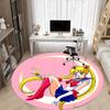 1pc Sailor Moon Eternal Office Round Area Rug, Indoor Mat Suitable For Office,Bedroom Living Room Home Decor, Room Deco A0926156