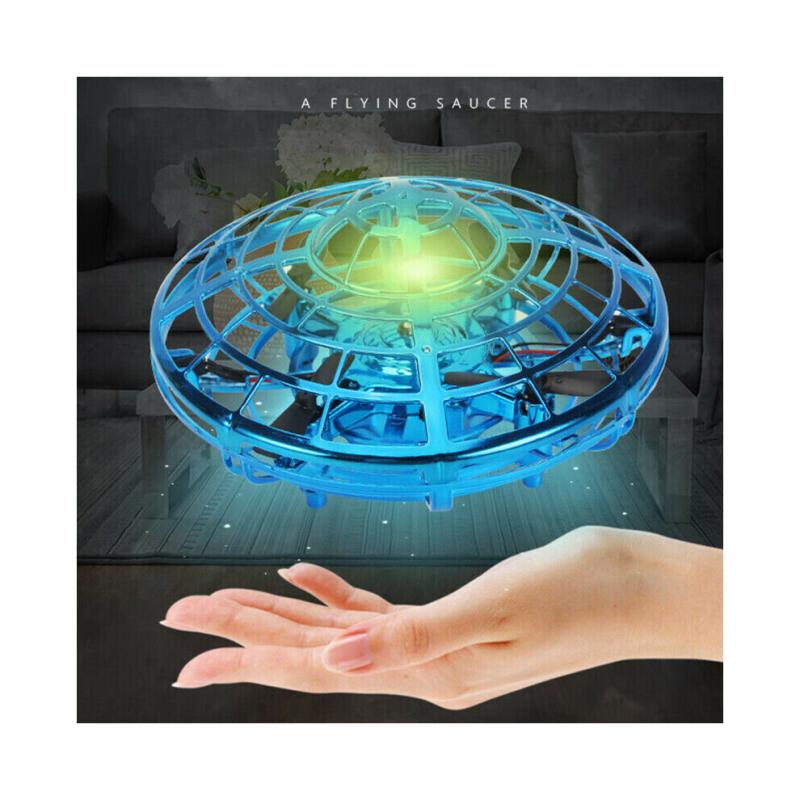 (Gold) Mini Drone Quad Induction Levitation UFO Flying Toy Hand-controlled Kids Gift UK