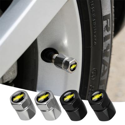 4Pcs Car Wheel Tire Valve Cap Tyre Stem Cover Bolt-In Accessories For Sonic Spark Sail Camaro Colorado Trax Corsa Volt