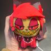 Hot 11cm Hazbin Hotel Alastor Anime Game Peripherals Soft Plush Stuffed Doll Ornament Toy Fans Gift Replica Edition Not Genuine