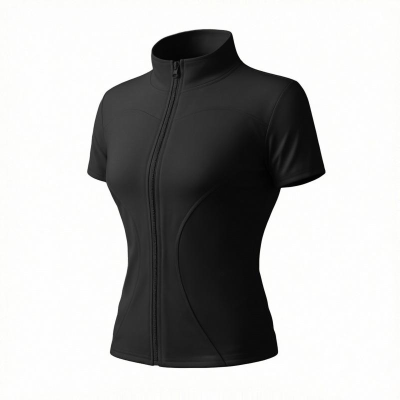 Women s Quick-Dry Slimming Short Sleeve Yoga Top - Breathable, Tight Fit for Running and Fitness. Large