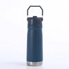 Stainless Steel Vacuum Insulated Travel Mug With Straw Lid 650ml Car Office Gym Outdoor Use