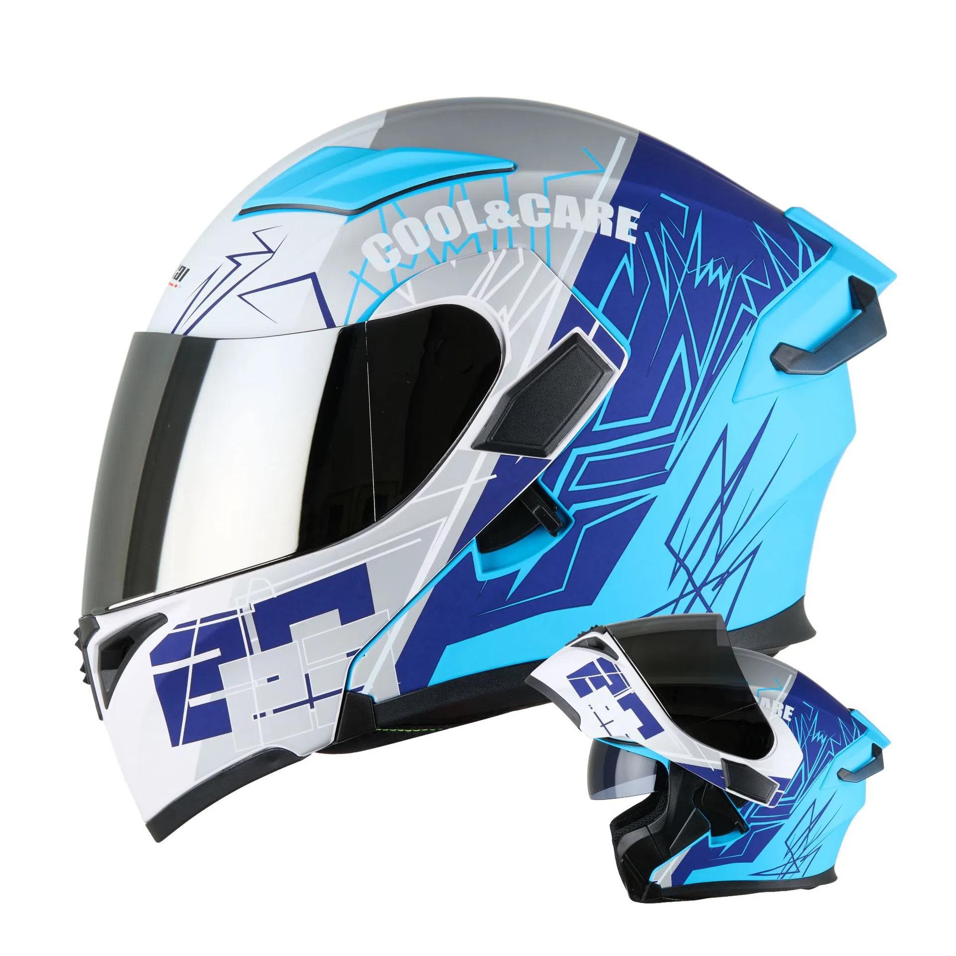 

Мотоциклетный шлем унисекс, полнолицевой шлем для уличного велосипеда, всесезонный, большой защитный шлем с задним крылом для мотоцикла XXL