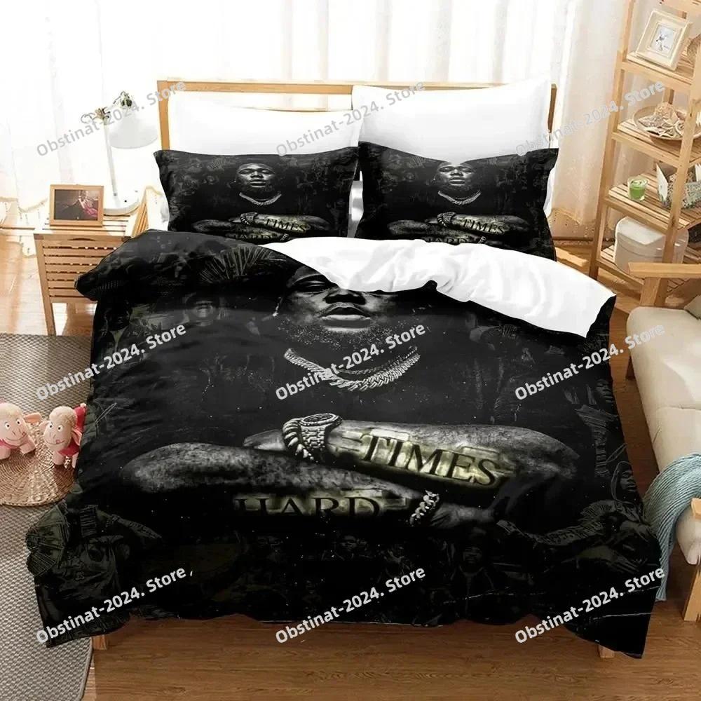 3D Print Rapper Rod Wave Bedding Set Printed Bed Set Duvet Cover Sheet Pillowcase Bed Soft Quilt Cover Full Queen King Size