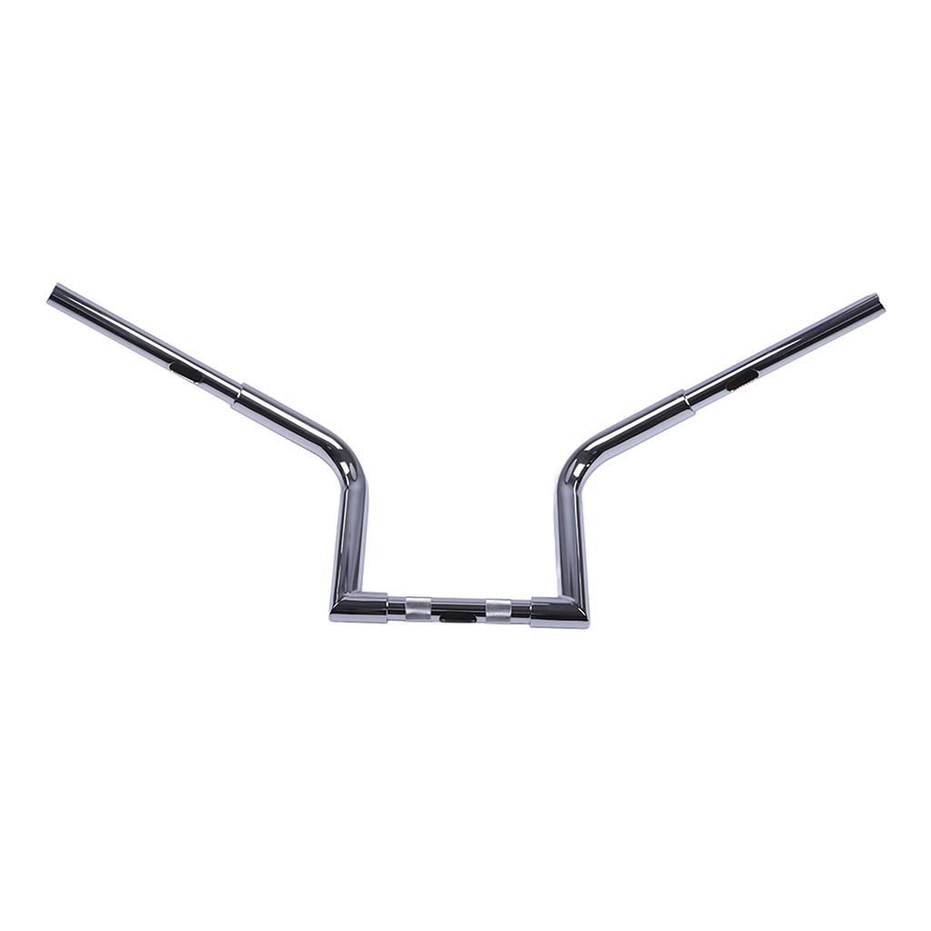 Stainless Steel Universal Drag Z Bars Fit for Motorcycles with 25 MM Handlebars(Chromed Silver)
