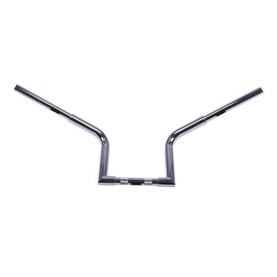 Stainless Steel Universal Drag Z Bars Fit for Motorcycles with 25 MM Handlebars(Chromed Silver)