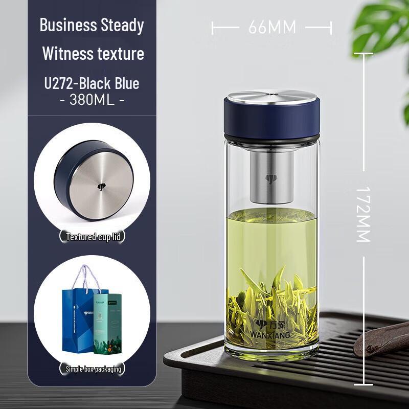 Portable Glass Tea Bottle with Infuser