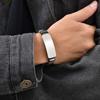 Stainless Steel Mesh Strap Bracelet Simple Clear Blank Bar Watch Accessory Causal Daily Jewelry
