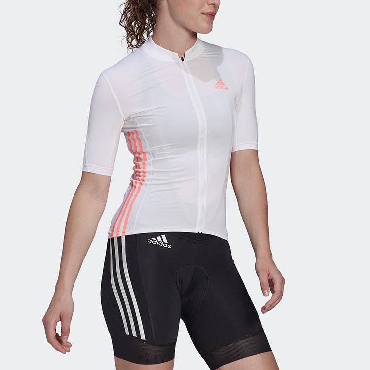 adidas The Jersey Cycling Short Sleeve T-Shirt Women Tops White HB0531