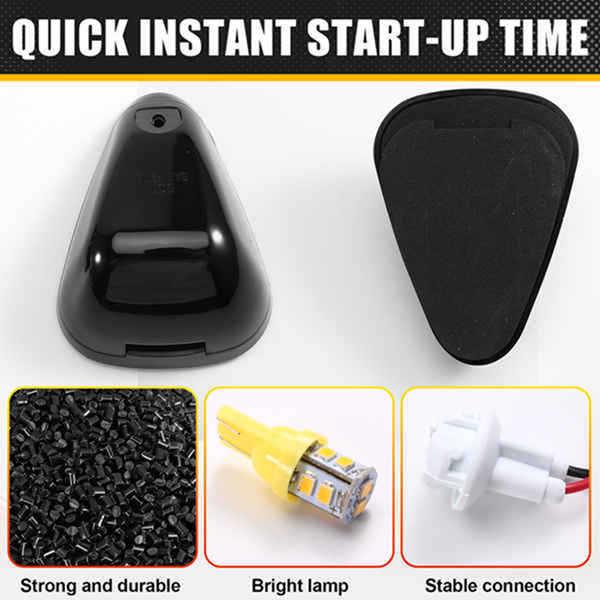 Set of 5 Roof Lights Compatible with Ford Vehicles, Pickup Trucks, Off-Road Vehicles, 12V Roof Warning Lights