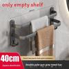 Modern Minimalist Three Layer Towel Bar Wall Mount With No Drilling For Bathroom Storage