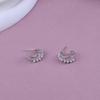 Korean-Inspired Women's Pearl Circle Earrings - Simple, Fashionable, and Versatile Design