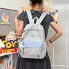 Schoolbag American Retro Star Print Foreign Style Personalized Backpack School Commute Fake Fashion Travel Light Casual Backpack
