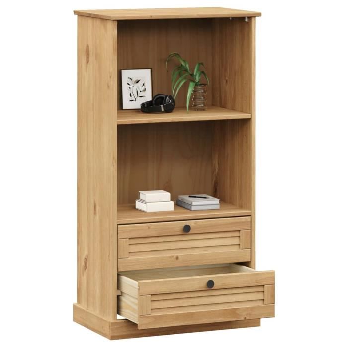 VidaXL Bookcase VIGO 60x35x114.5 Cm Solid Pine Wood 353184