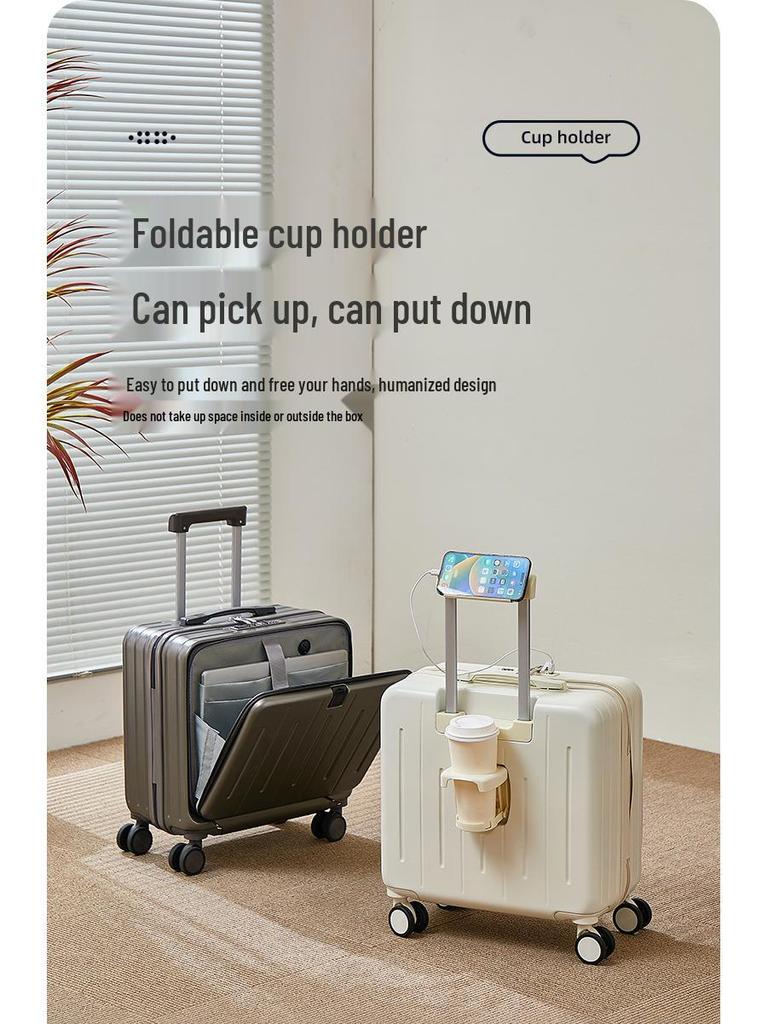 18" Rolling Laptop Carry-on: Men's & Women's Luggage with Side & Front Openings, 20" for Short Trips, with Combination Lock