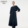 GOELIA Trench Style Round Neck Dress