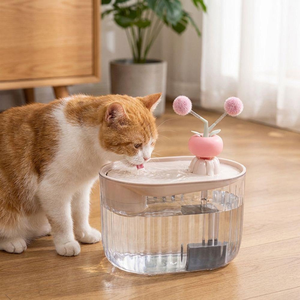Low-Noise Pet Water Dispenser USB Powered Cat Drinking Fountain  Living Room