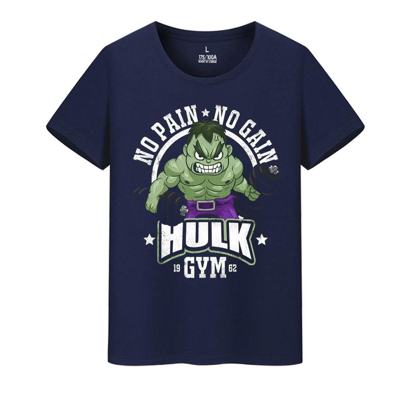 Hulk Marvel Workout Oversized Cotton TShirt Vintage Retro Harajuku Casual Crew Neck Short Sleeve Top for Men and Women