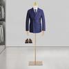 Black/Gold Plastic Suit Display Stand,Freestanding Male Model Torso Adjustable Height for Displaying Sweaters,T-shirts