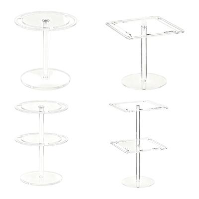 Transparent Acrylic Glasses Holder Stand Easy Assembly Prevents Wear And Scratches Saves Desktop Space  For Home