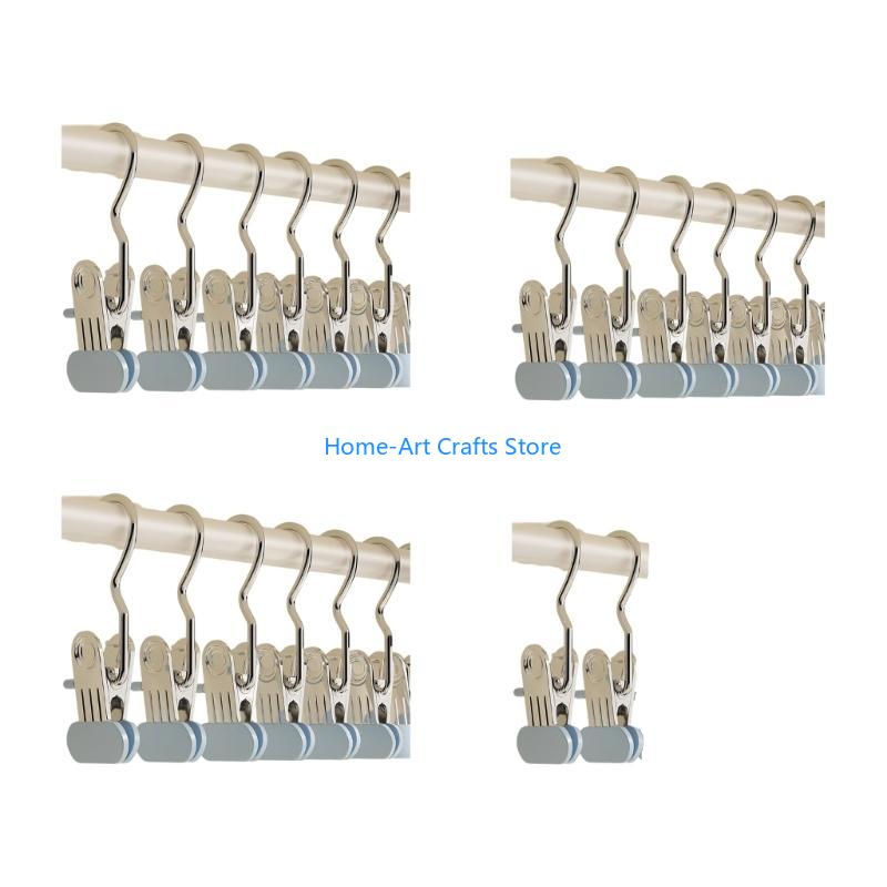 

Y3NA Industrial Strengthes Laundry Hook 360° Pivoting Head And Nonslip Padding Wide Clothespin For Functional Home Use 2025 New синій