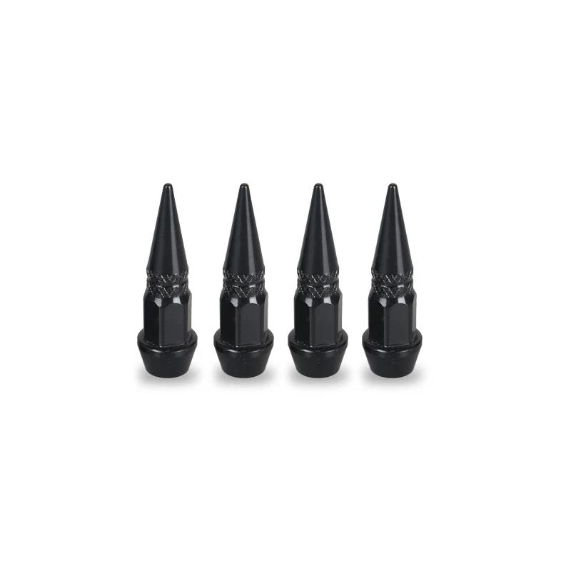 4Pcs Valve Caps Car Motorcycle Wheel Tire Valve Caps Dustproof Cover 45mm Spiked Valve Caps Auto Exterior Accessories Stem Caps1