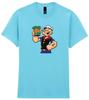 Popeye Cartoon Inspired Unisex T Shirt, Cartoon Retro Funny