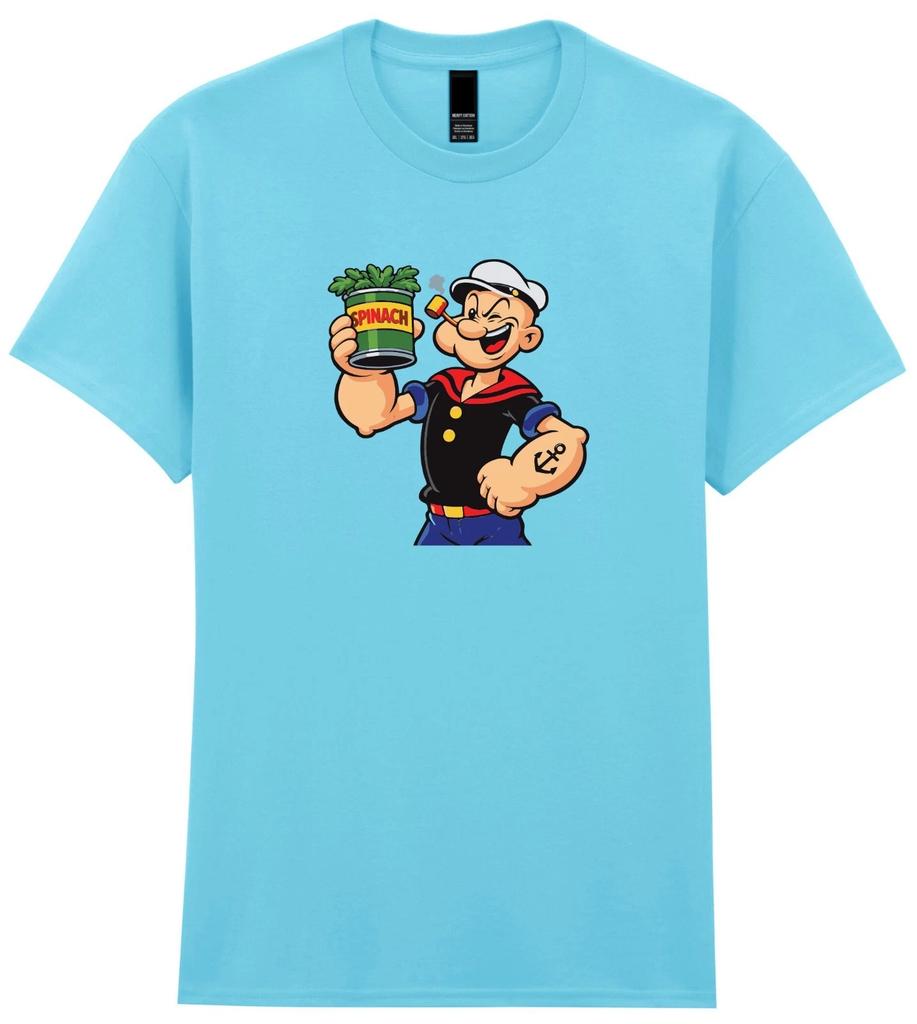 Popeye Cartoon Inspired Unisex T Shirt, Cartoon Retro Funny