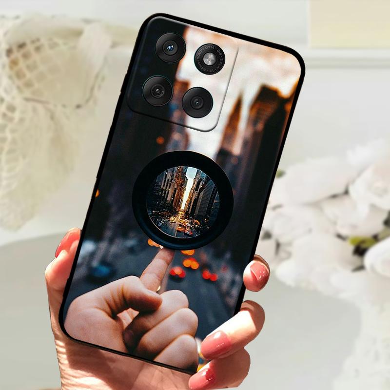 Modne Etui Dla Motorola Edge 60 Fusion 5G Odporny na Wstrząsy Zderzak Miękkie Pokrowiec na Telefon Dla Moto Edge60 Fusion Silikonowe Ochronne Etui