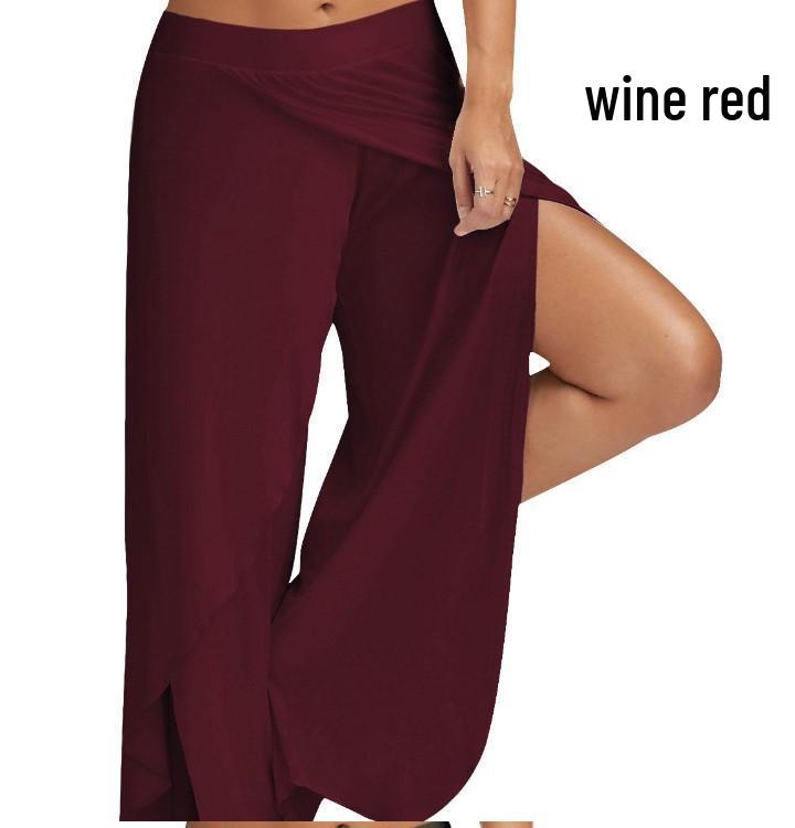 

European & American Yoga Wide-Leg Pants available in 11 Colors & 8 Sizes M вино красного