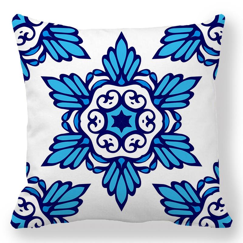 Geometric Pattern Bohemian Pattern Digital Printing Short Plush Pillow Covers For Car Sofa Office Cushion Cover Home Goods