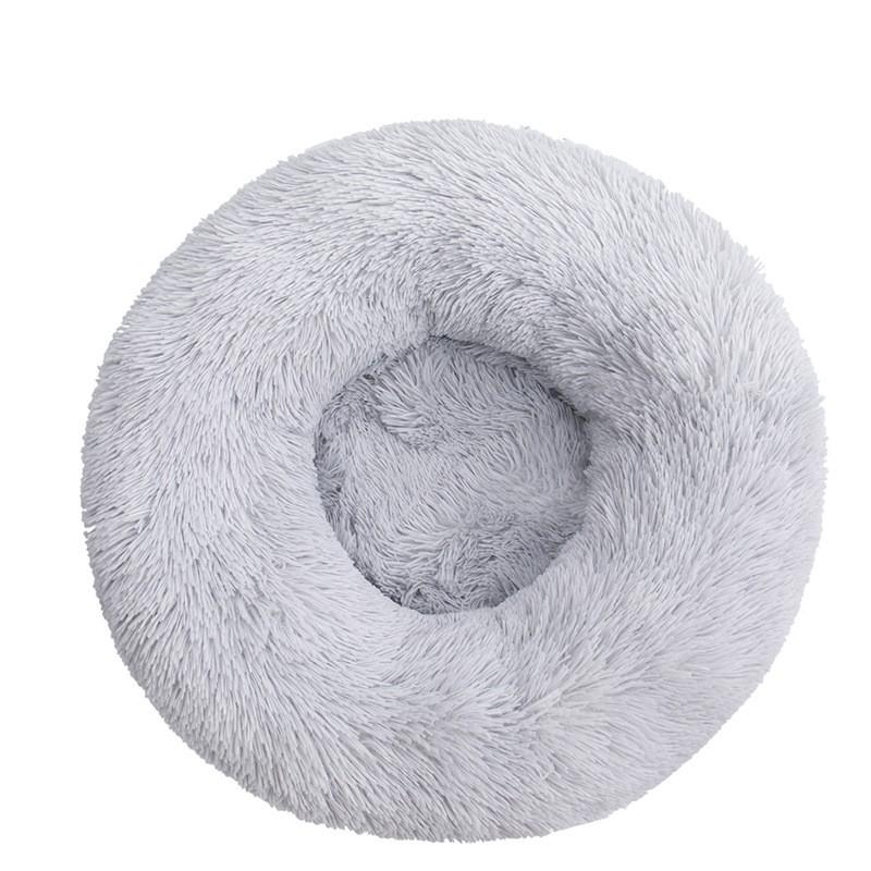 40-90cm Round Pet Bed For Large Dog Bed Super Soft Cat Carpet Bed Long Plush Dog House For Medium Dog House Winter Warm Sleeping