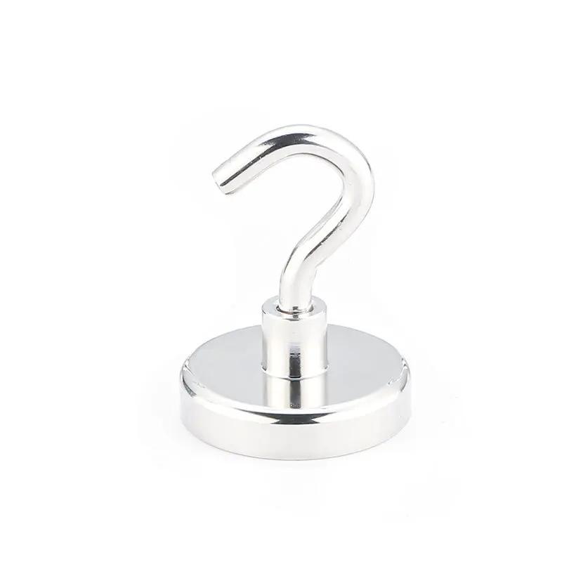 

ZEXEF 10 шт. прочный неодимовый магнитный крючок-присоска металлический диаметр 20 мм магниты быстросъемный крючок полка кольцо для домашней кухни D20mm серебряный